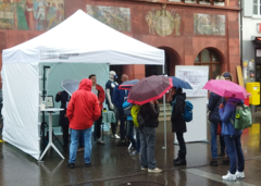 Abbildung des Uni-Marktstandes in Liestal 